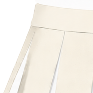 Jupe plissée ivoire pour femme, uniforme de danse athlétique, jupe de compétition et de performance avec style plissé - Product Image 4