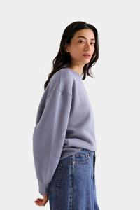 เสื้อฮู้ดแฟชั่นใหม่สำหรับผู้หญิง สวมใส่สบาย สีพื้น ผ้าฟลีซ คอสูงครึ่งตัว แขนยาว ระบายอากาศได้ดี ผ้าฝ้าย 100% เป็นมิตรกับสิ่งแวดล้อม ด้านหน้า - Product Image 3