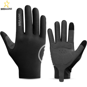 Breathable Bike <b>Gloves</b> for Men Women, Full Finger Pad Cycling <b>Gloves</b>, <b>Touchscreen</b> Reflective Mountain Biking Bicycle - Product Image 1