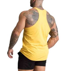 Nueva Camiseta Deportiva Personalizada con Nervaduras, para Gimnasio, Fitness, Entrenamiento, de Spandex/Algodón, Anti-Pilling, de Secado Rápido, Súper Suave, para Hombre - Product Image 2