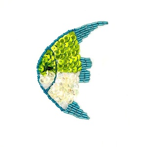 Custom Seed Beads Embroidery <b>Patches</b> For Bags And Clothing Stylish Handmade Seed Beads Beaded <b>Patches</b> For Garments - Product Image 6