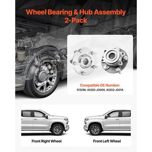 2 Pezzi Cuscinetto Mozzo Ruota Anteriore per Nissan Rogue Select S 2014-2015, Advance 2013, Sentra SE-R S 2012, Veicoli Utilitari Sportivi - Product Image 2