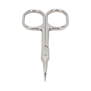 Ciseaux à cuticules incurvés en acier inoxydable de qualité supérieure avec étui en cuir pour une coupe précise des peaux mortes - Product Image 3