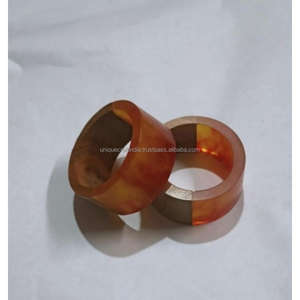 Servilleteros de madera con forma cuadrada bellamente hechos a mano, decoración duradera para el hogar para Navidad - Product Image 2