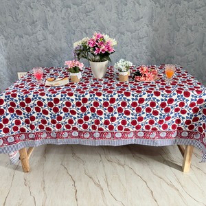 100% Linen <b>Tablecloth</b> with Top Ruffle Top <b>Table</b> Cover Vintage Elegant Wedding Decorations Floral Embroidered - Product Image 1