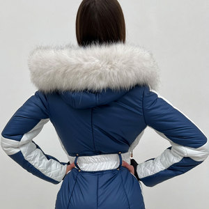 2026 Winter Ski Suit Warm Outdoor Snowboard Set Women Ski <b>Overalls</b> One-Piece Skiing Suit <b>Waterproof</b> Hooded Set Tracksuits - Product Image 6