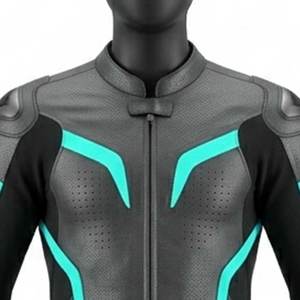 Combinaison de moto en cuir personnalisée OEM, homologuée CE, combinaison de course moto, vente en gros, combinaison de moto avec logo personnalisé, équipement de course moto en cuir - Product Image 4