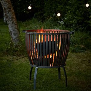 Brasero de Calidad Superior de Linea Exports Inc. en Metal Color Negro, Brasero para Fogatas, Tamaño Personalizado, Forma Redonda, para Uso en Jardín - Product Image 5