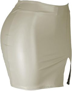 Minifalda Sexy de Cuero para Mujer, Cintura Alta, Cierre Trasero, Ajustada, Fabricante de Ropa Personalizada, OEM, ODM, Suministro al por Mayor - Product Image 3
