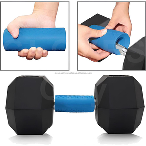 Factory Fitness Training <b>Weight</b> Lifting Heavy Duty Non-slip Thick Silicone Natural Rubber PVC Barbell Grip Pain Relief - Product Image 4