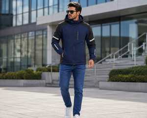 Chaqueta Softshell de Calidad de Exportación con Capucha, Chaqueta Impermeable, Chaquetas Forradas, Senderismo al Aire Libre - Product Image 1