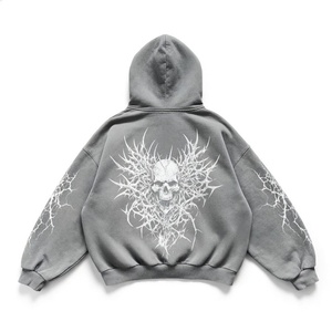 Eyre Sport Wear Factory – Sweat à capuche surdimensionné pour homme, 100 % coton, brodé, style streetwear, personnalisable - Product Image 2
