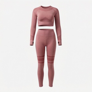 Ensemble de yoga pour femmes, vêtements de sport respirants pour la gym, tenue de fitness, vêtements de sport athlétiques, équipement de course à pied - Product Image 1