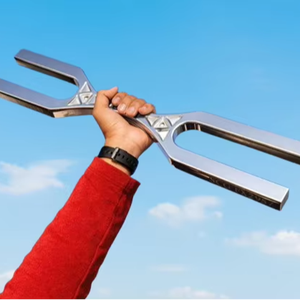 การบำบัดด้วยเสียงและการทำสมาธิ ตะเกียงเสียงขนาดใหญ่ ตะเกียงเสียงอะลูมิเนียม เสียงทำสมาธิจักระมงกุฎ - Product Image 1