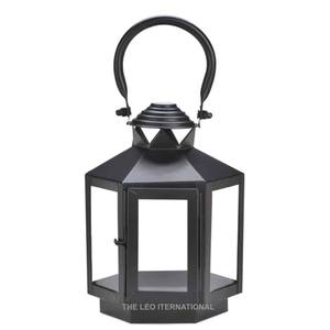 Farol de metal clásico antiguo, portavelas único de hormigón para decoración del hogar de estilo europeo e iluminación ambiental para eventos especiales - Product Image 4