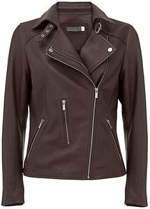 <b>Men</b> Genuine Leather <b>Sherpa</b> Lined Bomber <b>Jacket</b> Windproof Winter Outerwear - Product Image 3