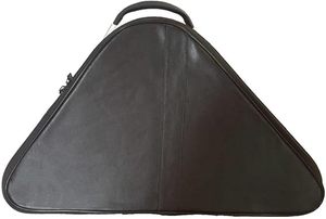 Étui pour chapeau maçonnique - Cuir noir, fermeture à glissière, ajustement parfait, motif uni, matériau simili cuir - Product Image 3