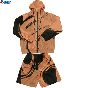 Conjuntos de Verano de Moda para Unisex, con Logotipo Personalizado, Impermeables, Conjunto Corto de 2 Piezas, Chaqueta con Capucha y Pantalones Cortos, Sublimación - Product Image 6