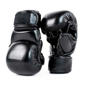 Best Selling Premium Quality Leather Boxing <b>Gloves</b> with Non-Slip Palm Hook & Loop Closure Unisex Training <b>Gloves</b> - Product Image 6