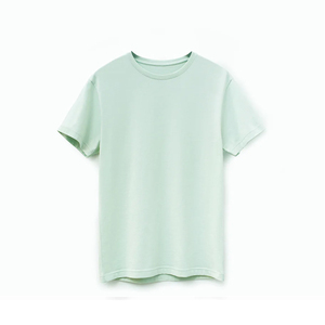 T-shirt en coton à col rond pour homme, tee-shirt uni, logo personnalisé, OEM, t-shirt en coton pour homme, vêtements décontractés pour tous les jours, fournisseur de t-shirts en coton - Product Image 3