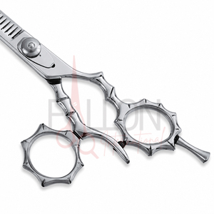 Ciseaux de coiffure professionnels en acier inoxydable pour la texture des cheveux, personnalisables avec logo - Product Image 4