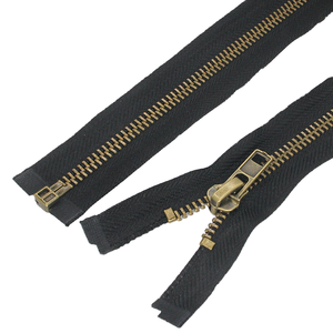 Cremallera de cobre de extremo abierto, color personalizado, accesorio metálico para prendas de vestir, para uso en bolsos y zapatos - Product Image 3