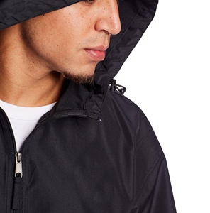 2026 New Design Customized Logo Printed Embroidery Anorak Windbreaker <b>Jacket</b> Solid Color for Men High Street Style - Product Image 4