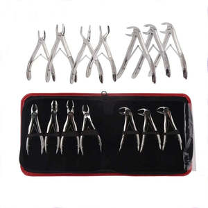Pinzas de Extracción Dental de Metal Plateado con Empuñadura Moleteada, 12 Posiciones de Mandíbula, Clase II, Instrumento Quirúrgico Manual con Certificación CE - Product Image 4
