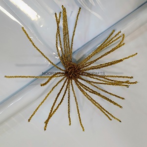 Anillos de Servilleta Decorativos Modernos Dorados con Cuentas, Diseño para Restaurante y Hotel, para Fiestas y Recepciones de Boda, Centro de Mesa Metálico - Product Image 3