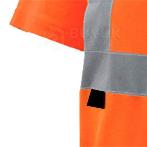 Camisa de Trabajo de Alta Visibilidad, Manga Corta, Reflectante, Transpirable, Protección Contra Incendios, 100% Poliéster, Secado Rápido, para Construcción - Product Image 6