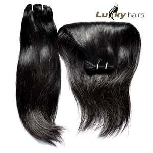 ชุดผมแท้ 100% สำหรับขายส่ง ผมเรมี่สีดำธรรมชาติ ผมตรงแบบไหม ผมอินเดียแท้ ไม่ผ่านการแปรรูปเคมี ไม่มีการต่อผม - Product Image 4