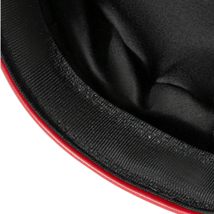 Elegante Gorra Newsboy de Cuero Rojo de Lujo con Cinturón de Cristales de Imitación para Baile y Discoteca, Gorras de Cuero Clásicas de Primera Calidad - Product Image 6