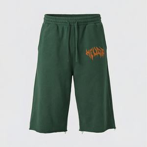 Pantalones Cortos Largos de Algodón y Felpa para Hombre, 300 GSM, Hechos a Medida, para Correr, Color Personalizado, a la Moda, Venta al Por Mayor - Product Image 1