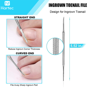 Kit personnalisé d'élimination des ongles incarnés, outils de podologie, coupe-ongles, lime à ongles, ciseaux à cuticules, instruments de soin des pieds - Product Image 2