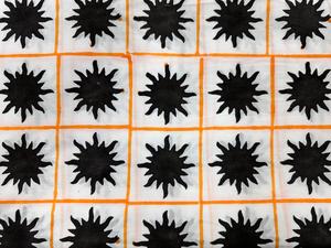 Tela Tejida 100% Algodón Orgánico, Estampada a Mano con Bloques, Colores Naturales, Suave y Ligera, Textil para el Hogar, Estilo Indio, para Camisas, Bolsas y Fundas - Product Image 1