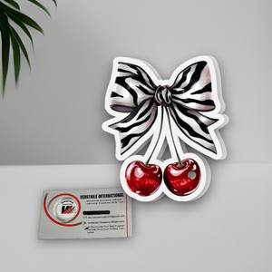 Herramienta de Belleza para Extensión de Pestañas, Placa Magnética Acrílica con Patrón de Cereza y Cebra, Marca Privada, Ecológica y Reutilizable - Product Image 4