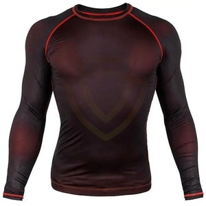 Camisetas de compresión para gimnasio, manga larga, personalizadas, para BJJ, Rashguard de MMA, Rashguard sublimado, OEM, ODM - Product Image 1