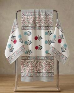 Ensemble de serviettes de bain en coton gaufré de qualité supérieure, serviettes jacquard imprimées de motifs floraux, douces, absorbantes et à séchage rapide pour la salle de bain, la maison et l'hôtel - Product Image 1
