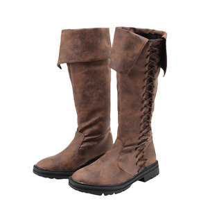 Botas Medievales de Cuero de Alta Calidad con Diseño Ligero y Ecológico, Suela Flexible y Ajuste Cómodo para Uso Diario - Product Image 1