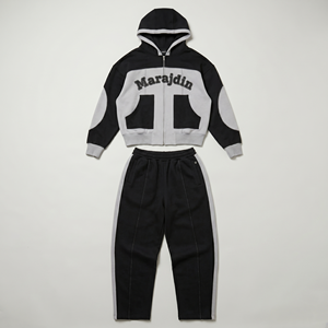Conjunto Deportivo de Felpa para Hombre, 100% Algodón, Transpirable, con Impresión de Logotipo, Talla Grande XL, para Invierno, Venta al Por Mayor - Product Image 5