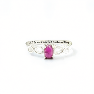 2.0 Grams <b>Garnet</b> Fashion <b>Ring</b> - Product Image 2