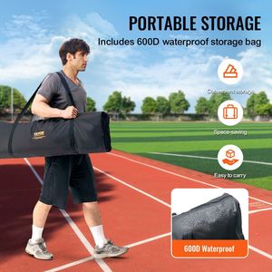 Gabbia da Battuta Portatile 7x4 piedi con Schermo a I per Baseball e Softball, Protezione di Sicurezza per il Corpo, Borsa per il Trasporto Inclusa - Product Image 5