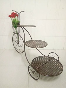 <b>Cycle</b> Shape Three Tier Cake <b>Stand</b> Perfect For Event Serving Display And Bakery Shop Presentation Decor Handcrafted From India - Product Image 4