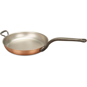 Sartén de cobre martillado con tapa de acero inoxidable, diseño minimalista redondo, utensilios de cocina duraderos para estufas de gas e inducción - Product Image 3