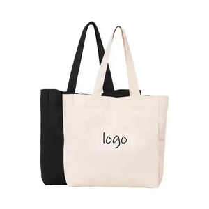 Sac fourre-tout en toile de coton recyclable imprimé sur mesure avec logo - Sac de courses réutilisable - Product Image 5
