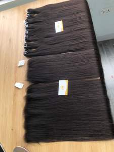 Cheveux humains cambodgiens 100% non traités, paquet brut de haute qualité, naturellement lisses, cuticules alignées, ondulation super double tirée aux extrémités - Product Image 4