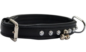 Collier de chien rembourré de haute qualité avec décoration de rivet solide de style occidental et fonction de bijoux pour animaux de compagnie et utilisation d'entraînement - Product Image 6
