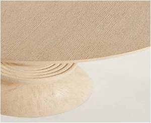 Table d'appoint en bois de manguier blanc design - Product Image 5