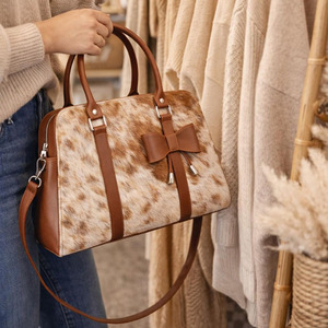 Bolsos de cuero genuino de vaca con pelo, venta al por mayor, proveedor OEM, marca personalizada, bolsos premium a bajo precio - Product Image 3