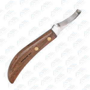 Cuchillo para Cascos de Acero Inoxidable de Doble Filo, Color Marrón Oscuro, Reutilizable, Instrumento Veterinario para el Cuidado de Ganado Vacuno y Equino - Product Image 4